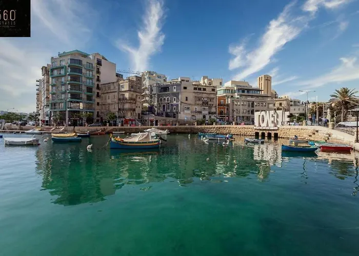 Apartment A Lovely Designer With Balcony In St' Julians By 360 Estates San Ġiljan