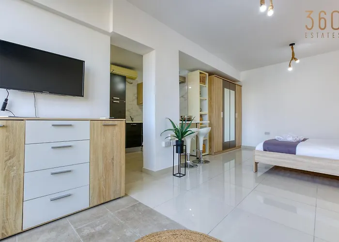 A Lovely Designer With Balcony In St' Julians By 360 Estates Saint Julian's