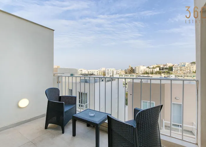 A Lovely Designer With Balcony In St' Julians By 360 Estates *